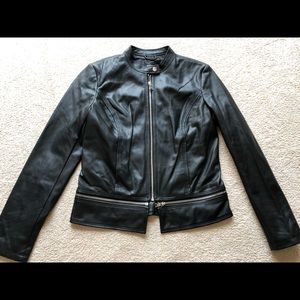 Express Minus The Leather Double ZIP Zipper Black Jacket Coat Outerwear Medium M